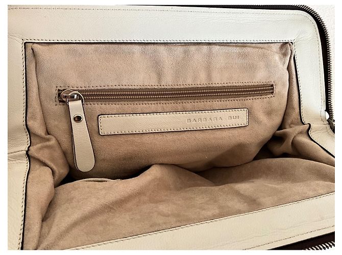 Borsa Barbara Bui in pelle marrone e crema Crudo - vista 5