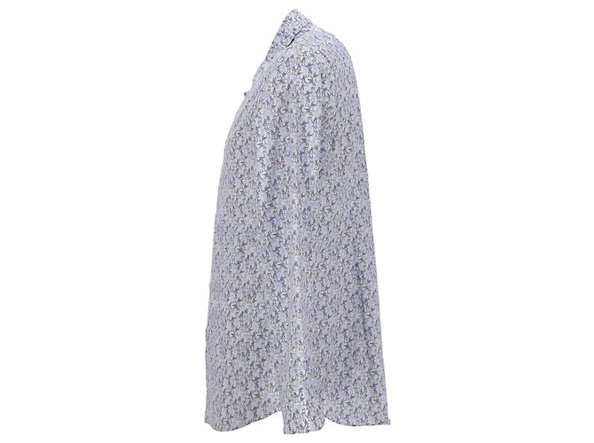 Camicia Prada Stampata in Cotone Multicolor Stampa python - vista 2