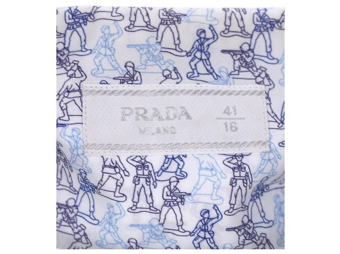 Camicia Prada Stampata in Cotone Multicolor Stampa python - vista 6