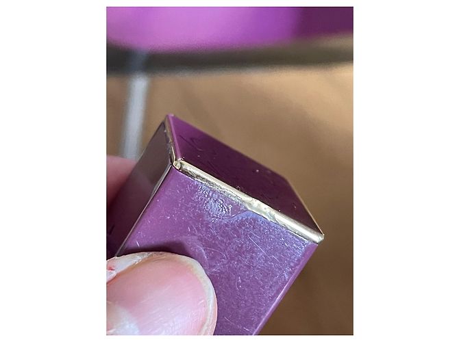 Louis Vuitton Logo Cube Elastic Hair Band Purple Gold Gold hardware - view 6