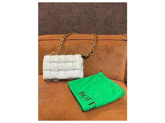 Borsa Bottega Veneta Cassette in pelle turchese - vista 5