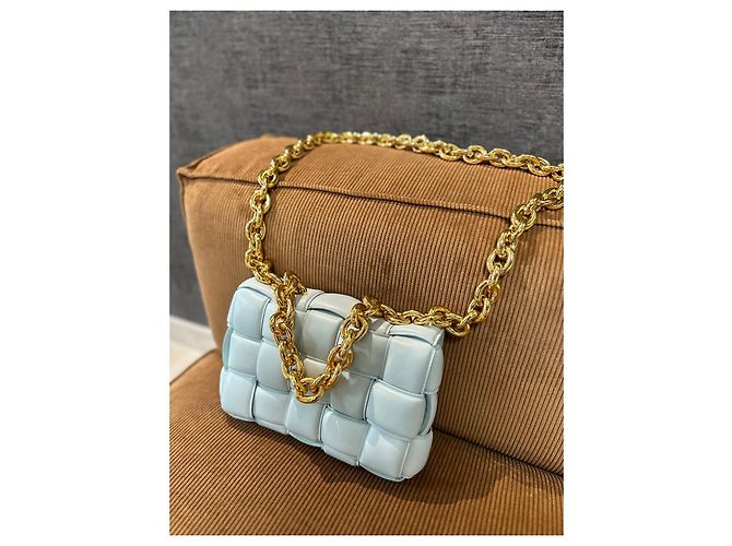 Borsa Bottega Veneta Cassette in pelle turchese - vista 6