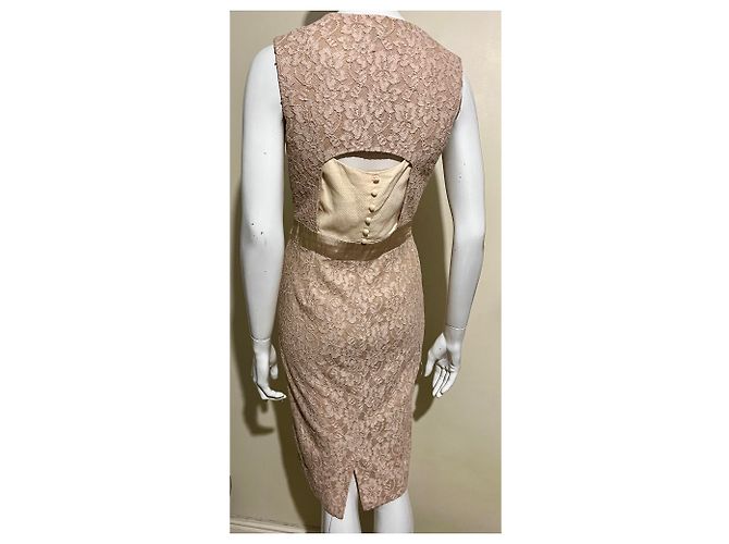 Reiss Spitzenkleid Rosa Pink Fleisch - Ansicht 6