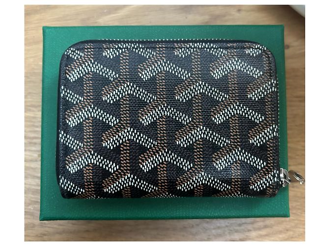 Goyard Matignon Mini wallet black cloth - view 2