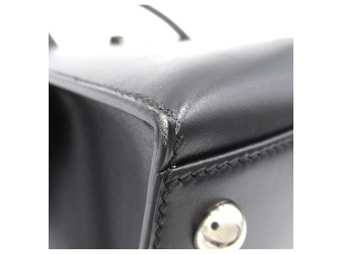 Hermès Sac à main en cuir Hermes Box Dalvey MM en excellent état - vue 14