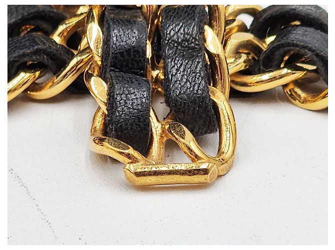 Cambon Chanel Coco Gold Doppelgliederkette Gürtel Gold hardware - Ansicht 4