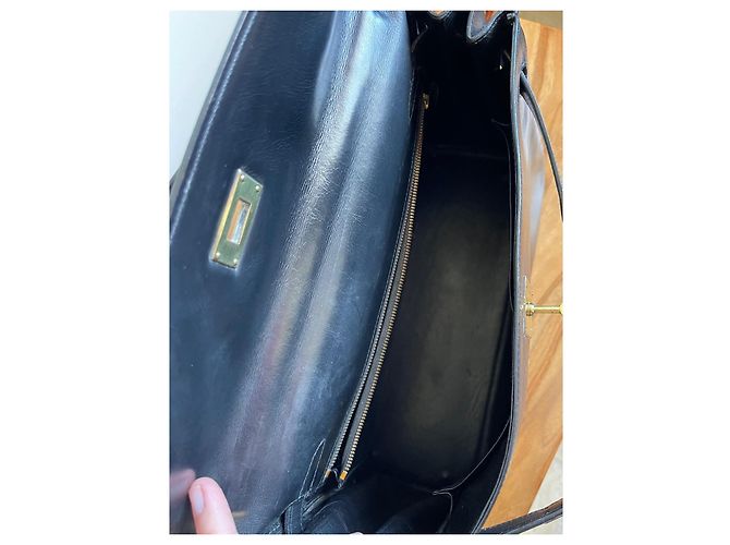 Hermès Kelly 32 in pelle nera Nero - vista 10