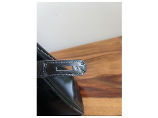 Hermès Kelly 32 in pelle nera Nero - vista 12