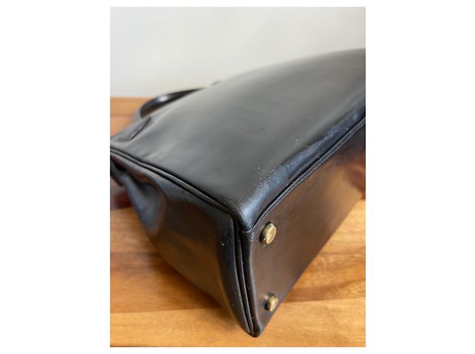 Hermès Kelly 32 in pelle nera Nero - vista 13
