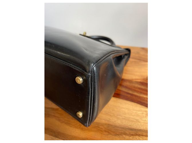 Hermès Kelly 32 in pelle nera Nero - vista 16
