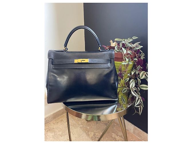 Hermès Kelly 32 in pelle nera Nero - vista 5