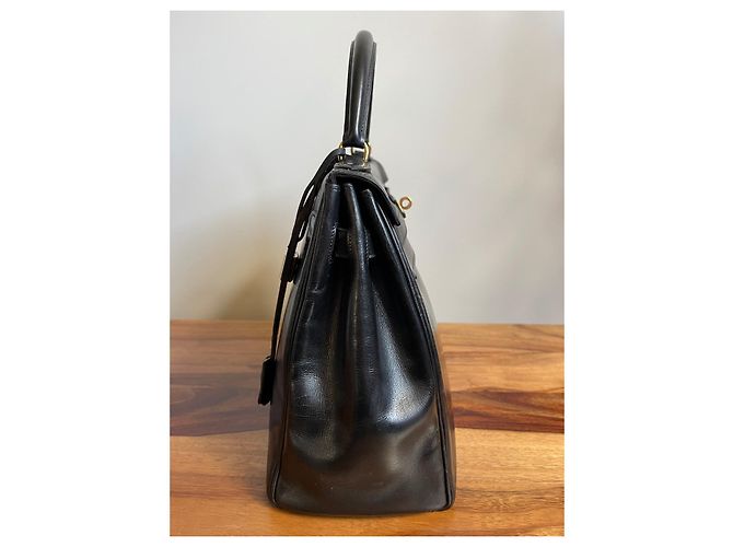 Hermès Kelly 32 in pelle nera Nero - vista 7