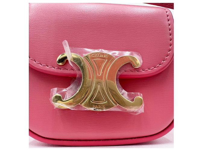 Classic Box Céline Bolso de solapa Celine Mini Triomphe Rosa - vista 2