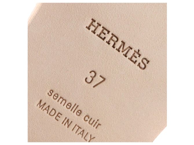 Hermès Sandales HERMES Oran Blanc - vue 7