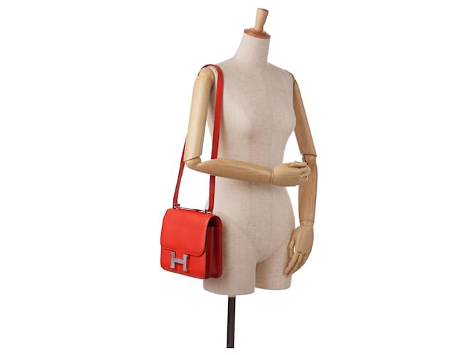 Constance Hermès Borse HERMES Pompon Kate Rosso - vista 11
