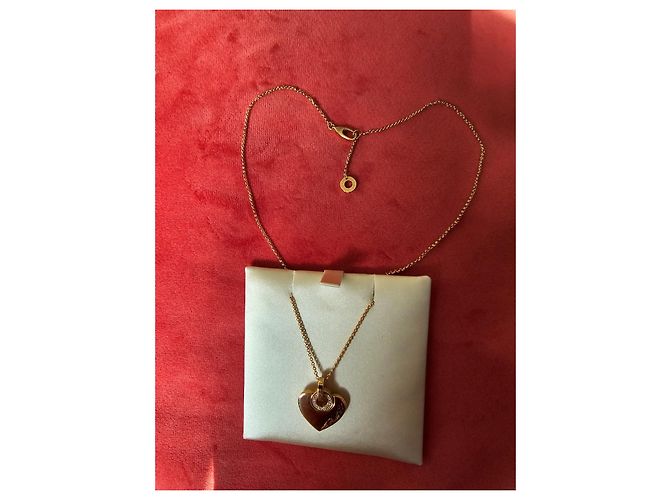 Collana Bulgari Cuore in oro rosa e diamanti D'oro - vista 3