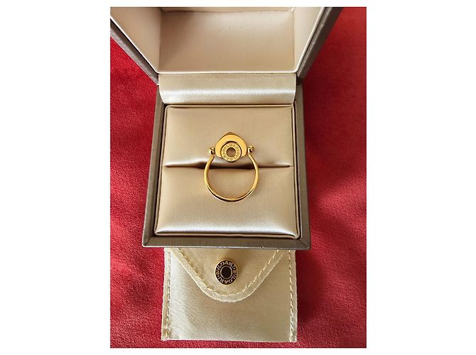 Anello Bulgari Cuore oro rosa madreperla e diamanti D'oro - vista 2