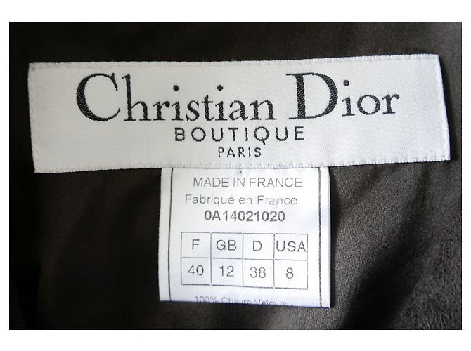 Christian Dior Dior x John Galliano Herbst 2000 Wildleder- & Mohair-Jacke Braun - Ansicht 8
