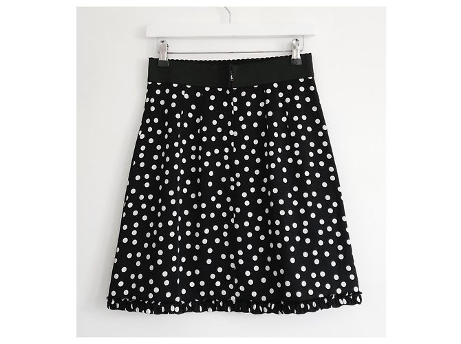 Falda de seda de lunares de Dolce & Gabbana Negro - vista 5