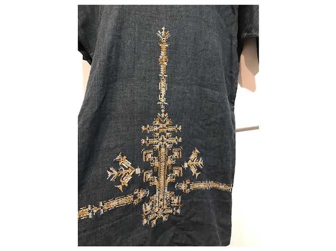 ISABEL MARANT Vestidos T.Internacional M Seda Gris - vista 2