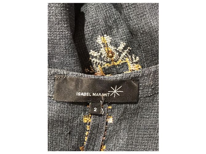 ISABEL MARANT Vestidos T.Internacional M Seda Gris - vista 5