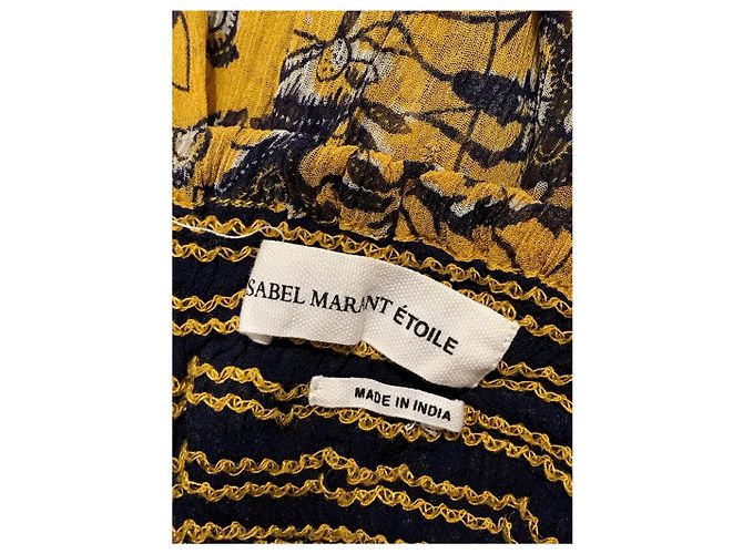 Faldas ISABEL MARANT T.International L Seda Amarillo - vista 4