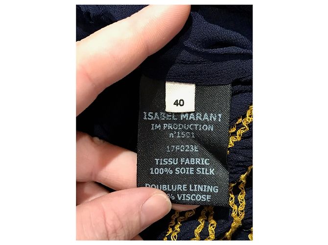 Faldas ISABEL MARANT T.International L Seda Amarillo - vista 5