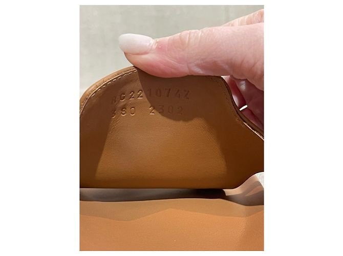 Kelly Hermès HERMES Sandalen T.EU 38 Leder Kamel - Ansicht 7