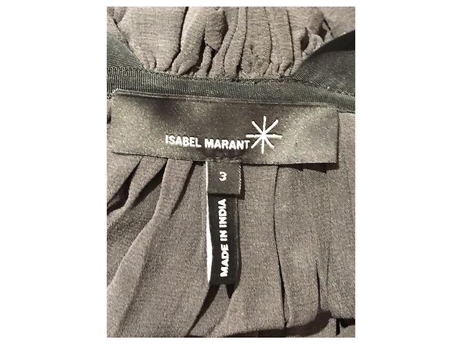 ISABEL MARANT Vestidos T.Internacional L Seda Negro - vista 4