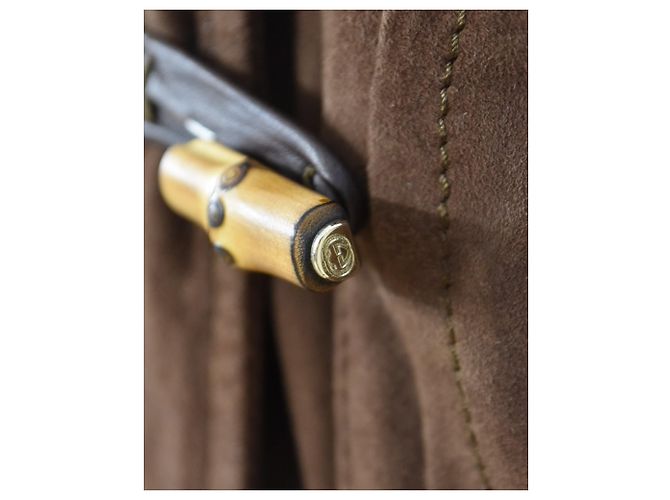 Chaqueta Gucci de ante marrón M Castaño - vista 6