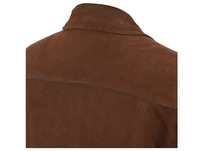 Chaqueta Gucci de ante marrón M Castaño - vista 7