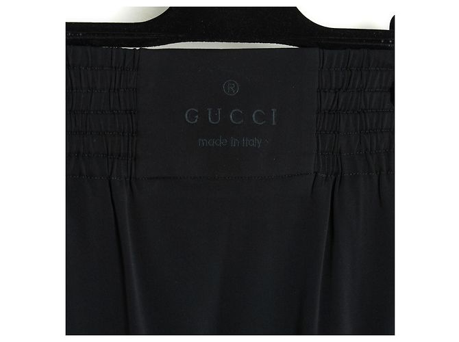 Gucci FR34 36 Falda mini boxer de seda negra US4 a 6 Negro - vista 2