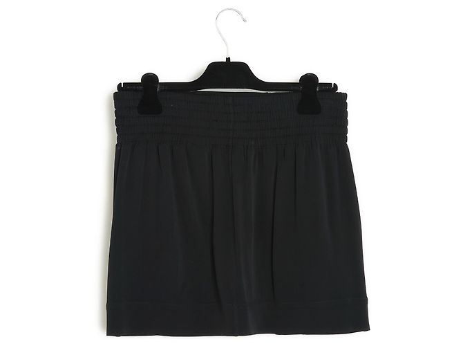 Gucci FR34 36 Falda mini boxer de seda negra US4 a 6 Negro - vista 5