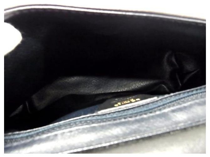 Trotteur Borsa da viaggio Céline in pelle nera con anello logo dorato Nero - vista 4