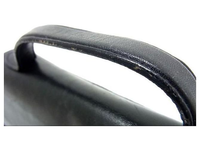 Trotteur Borsa da viaggio Céline in pelle nera con anello logo dorato Nero - vista 5