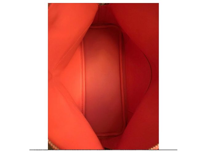 Borsa a mano Hermès Bolide 27 in pelle arancione - vista 3