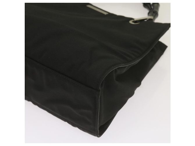 Bamboo GUCCI Borsa a mano in bambù Tela Nera 002 1016 Auth ep3520 Nero - vista 10