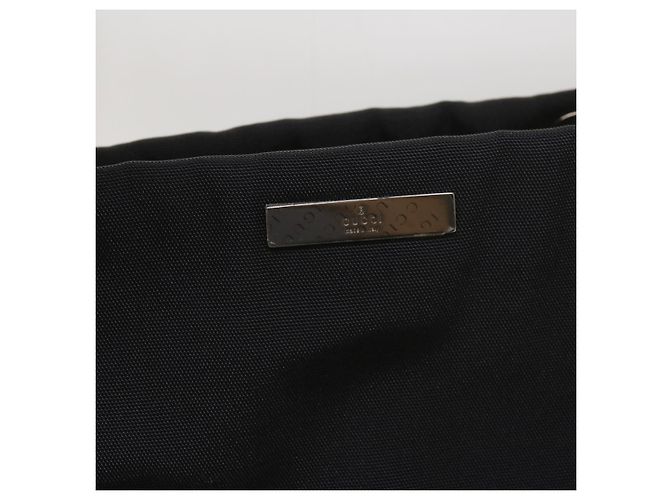 Bamboo GUCCI Borsa a mano in bambù Tela Nera 002 1016 Auth ep3520 Nero - vista 14
