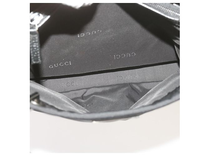 Bamboo GUCCI Borsa a mano in bambù Tela Nera 002 1016 Auth ep3520 Nero - vista 17