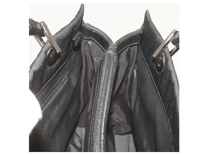 Bamboo GUCCI Borsa a mano in bambù Tela Nera 002 1016 Auth ep3520 Nero - vista 18