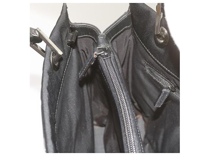 Bamboo GUCCI Borsa a mano in bambù Tela Nera 002 1016 Auth ep3520 Nero - vista 19