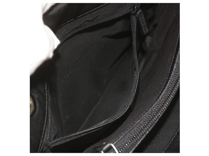 Bamboo GUCCI Borsa a mano in bambù Tela Nera 002 1016 Auth ep3520 Nero - vista 21