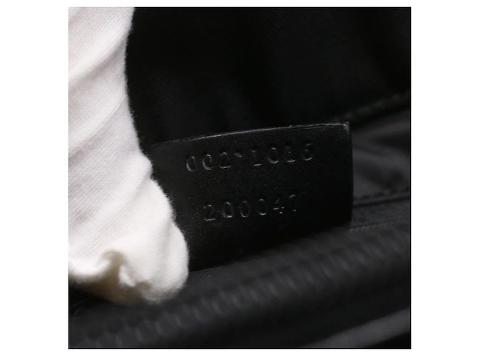 Bamboo GUCCI Borsa a mano in bambù Tela Nera 002 1016 Auth ep3520 Nero - vista 22
