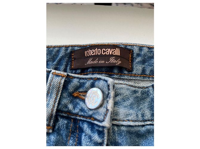 Mini short Roberto Cavalli jeans Blu navy - vista 2