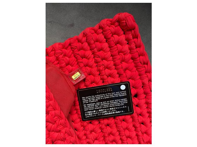 Borsa Chanel Fancy Crochet Corallo - vista 10