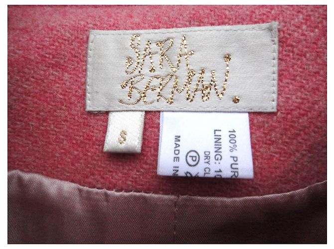 Autre Marque abrigo Sara Berman de Harris Tweed Rosa - vista 3