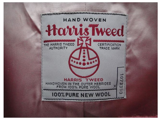 Autre Marque abrigo Sara Berman de Harris Tweed Rosa - vista 4