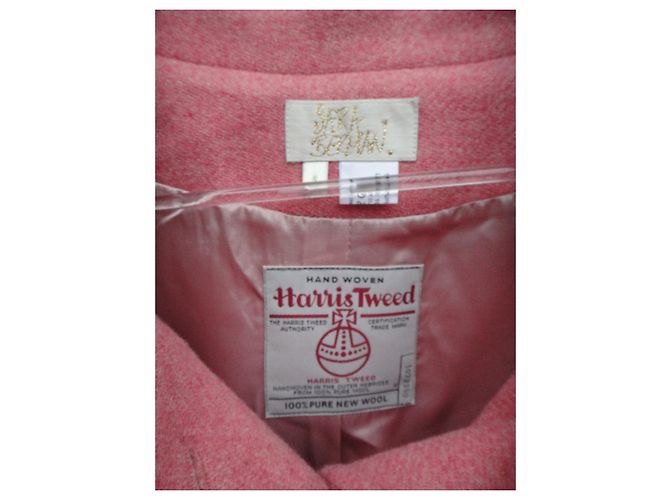 Autre Marque abrigo Sara Berman de Harris Tweed Rosa - vista 7