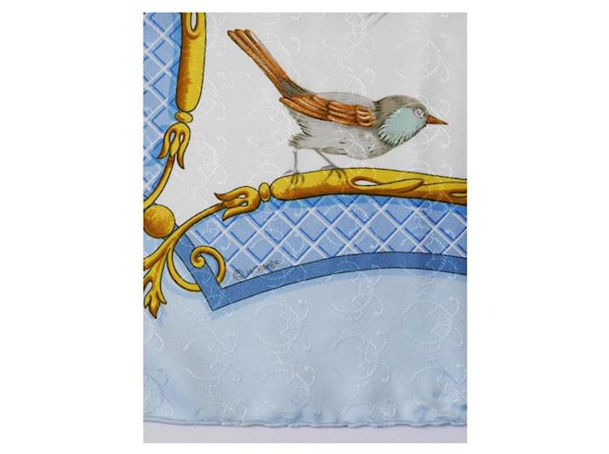 Hermès Cuadrado "La llave de los campos" Azul - vista 10
