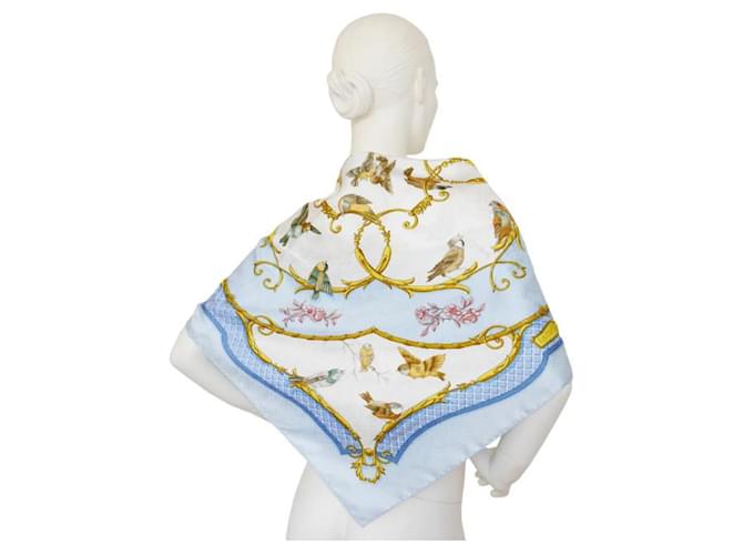 Hermès Cuadrado "La llave de los campos" Azul - vista 2